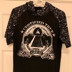 SWITCH Remarkable shirt with attached hoodie